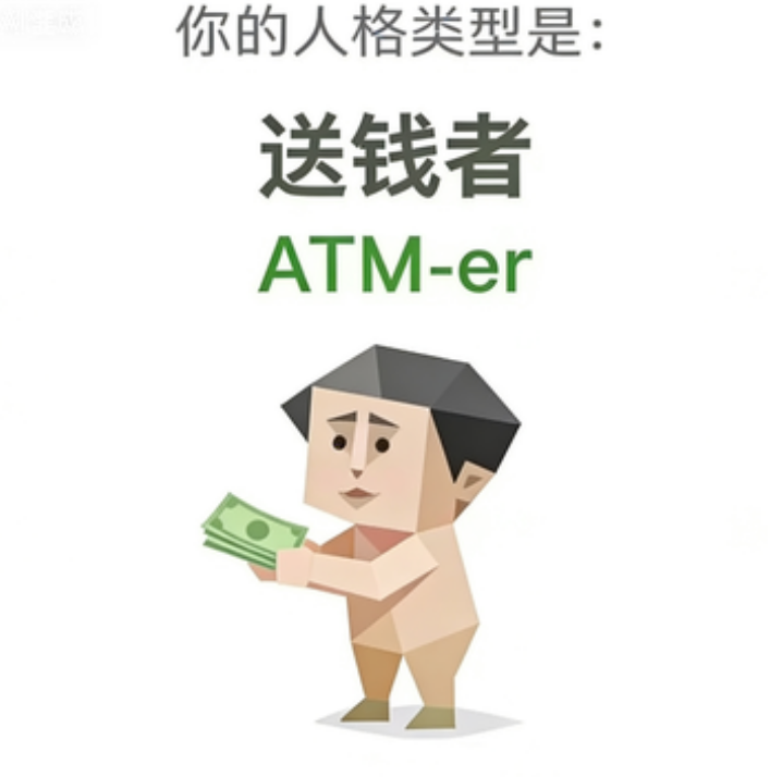 送钱者（ATM-er）SBTI 人格插画
