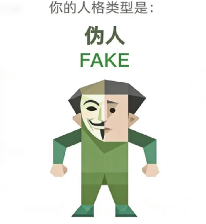 伪人（FAKE）SBTI 人格插画