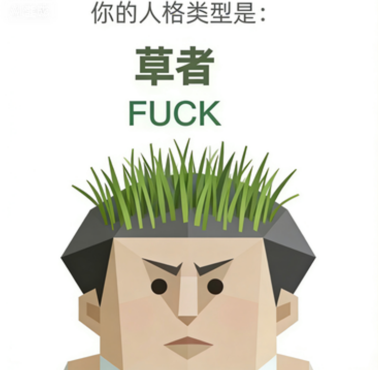 草者（FUCK）SBTI 人格插画